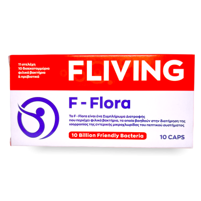 FLIVING F-FLORA 10 BILLION FRIENDLY BACTERIA 10CAPS